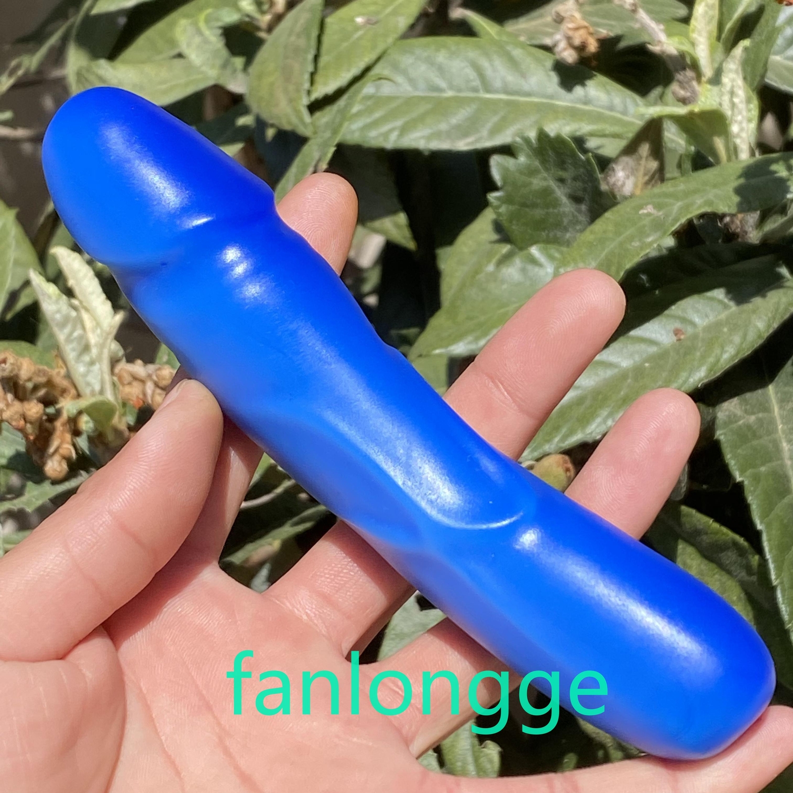 6in blue Opalite Male Penis Quartz Crystal Skull Massager scrub Gem 1PC