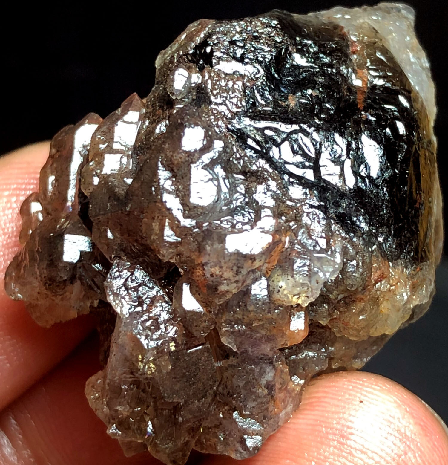 25g 1PC Super Seven Skeletal Amethyst Quartz Crystal Zambia j471