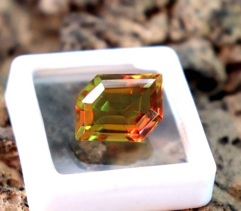 9 Ct Natural Fancy Cut Brazilian Color Changing Alexandrite Certified Gemstone