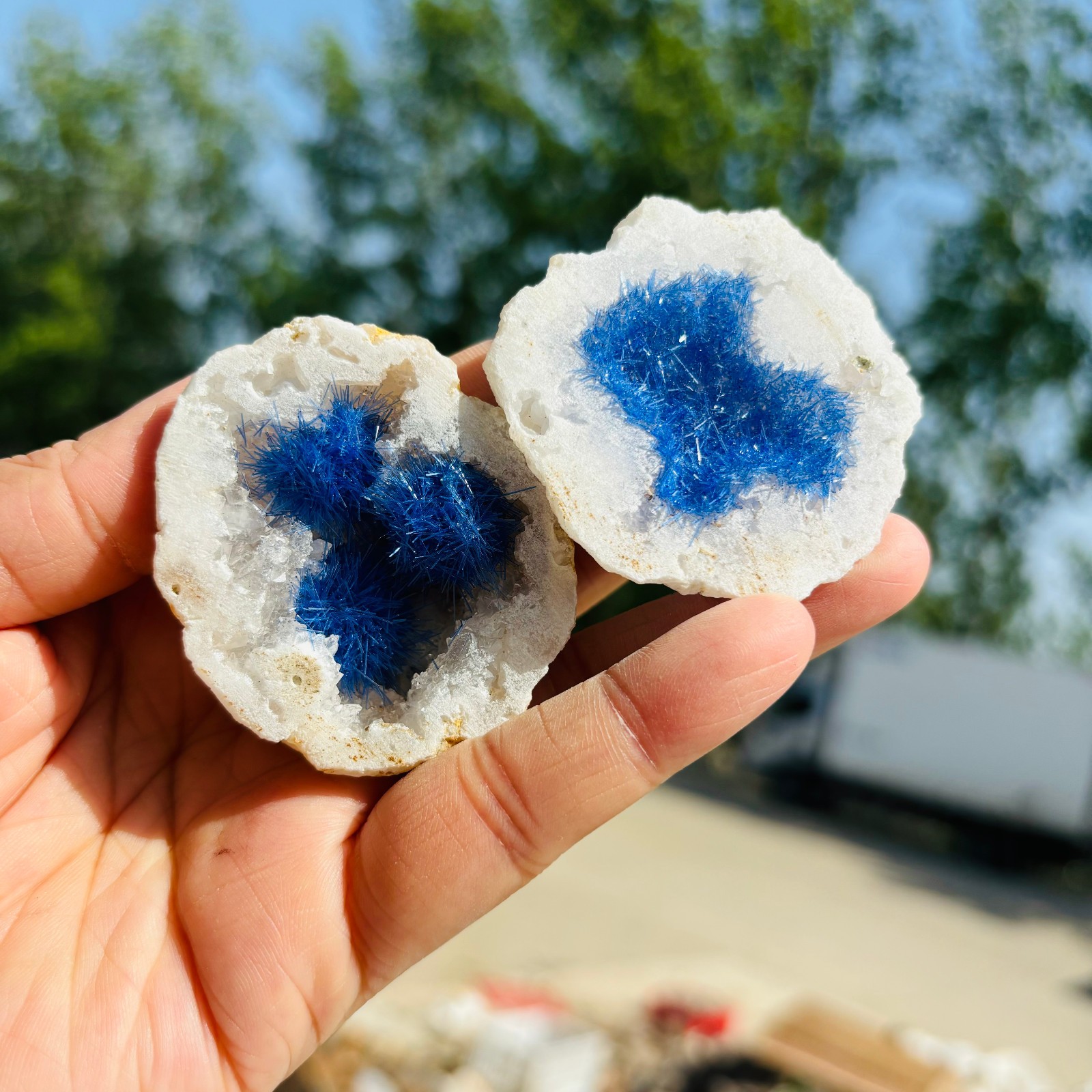 1pc Natural Agate Geode Quartz Crystal Energy Mineral Specimen Reiki Decor
