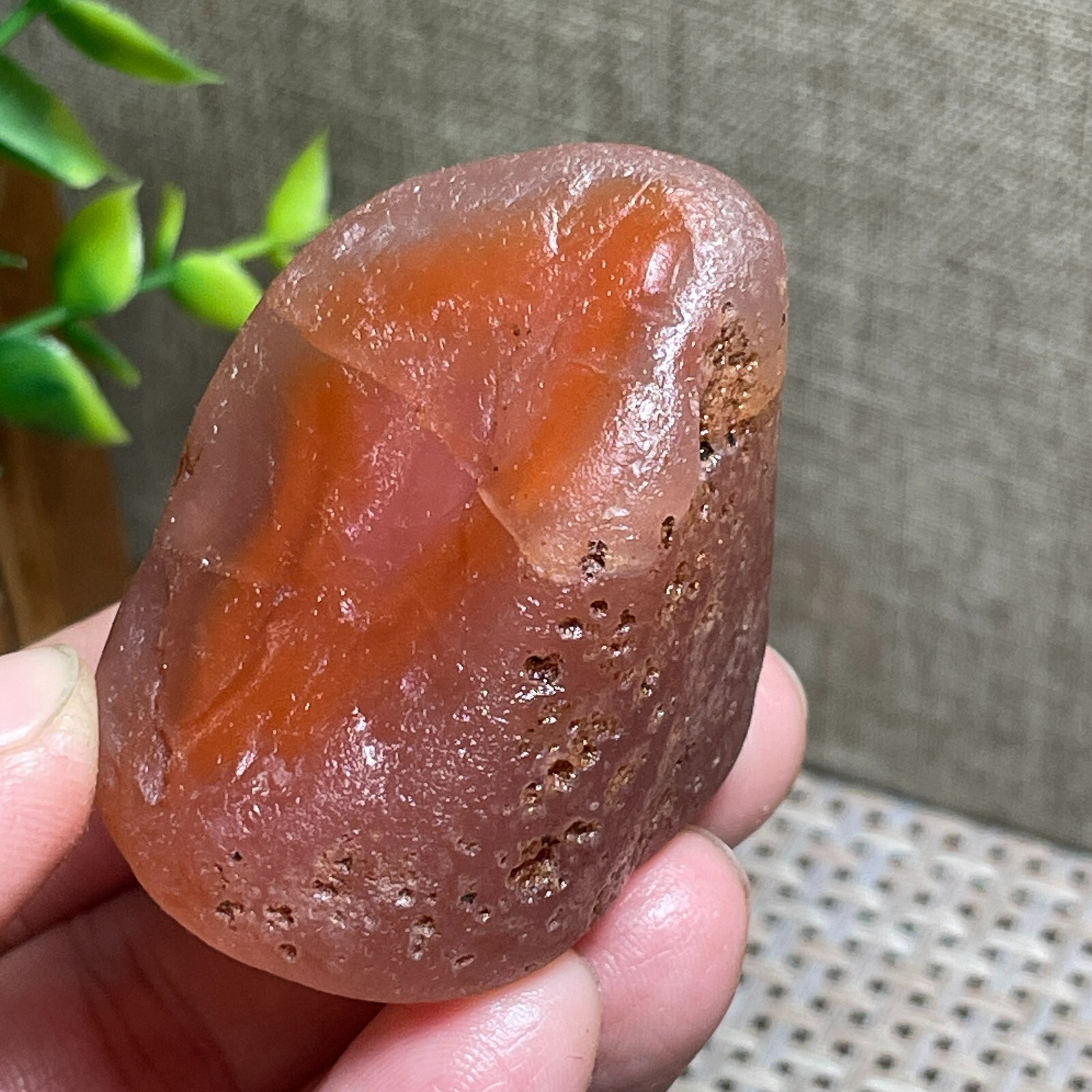 TOP Raw Natural Red Agate quartz crystal Chunk Specimen reiki polished AP122
