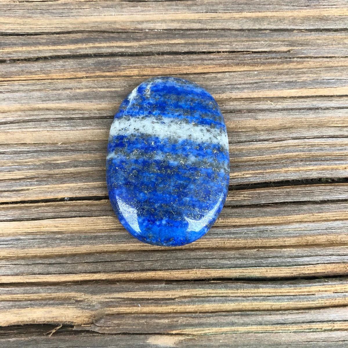 3pcs Lapis Lazuli Worry Stone Healing Palm Stone Energy Mineral Specimens Decor