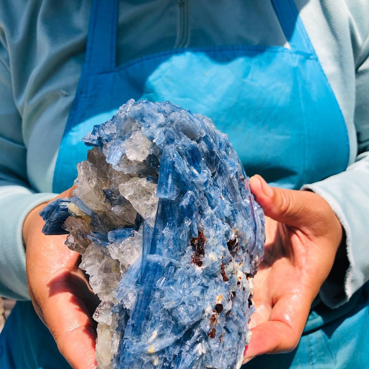 4.02LB Natural kyanite mineral quartz crystal specimen specimen healing decor