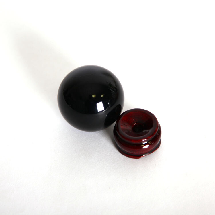 50mm Natural Black Obsidian Quartz Crystal Ball Sphere Gemstone Healing W/ Stand