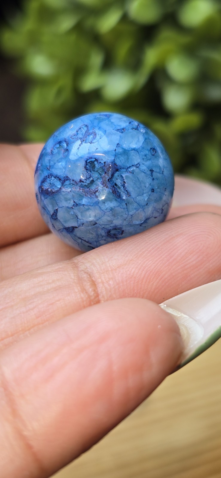 Agate Sphere 19mm Enhanced Color Crystal Ball Chakra Healing Stone