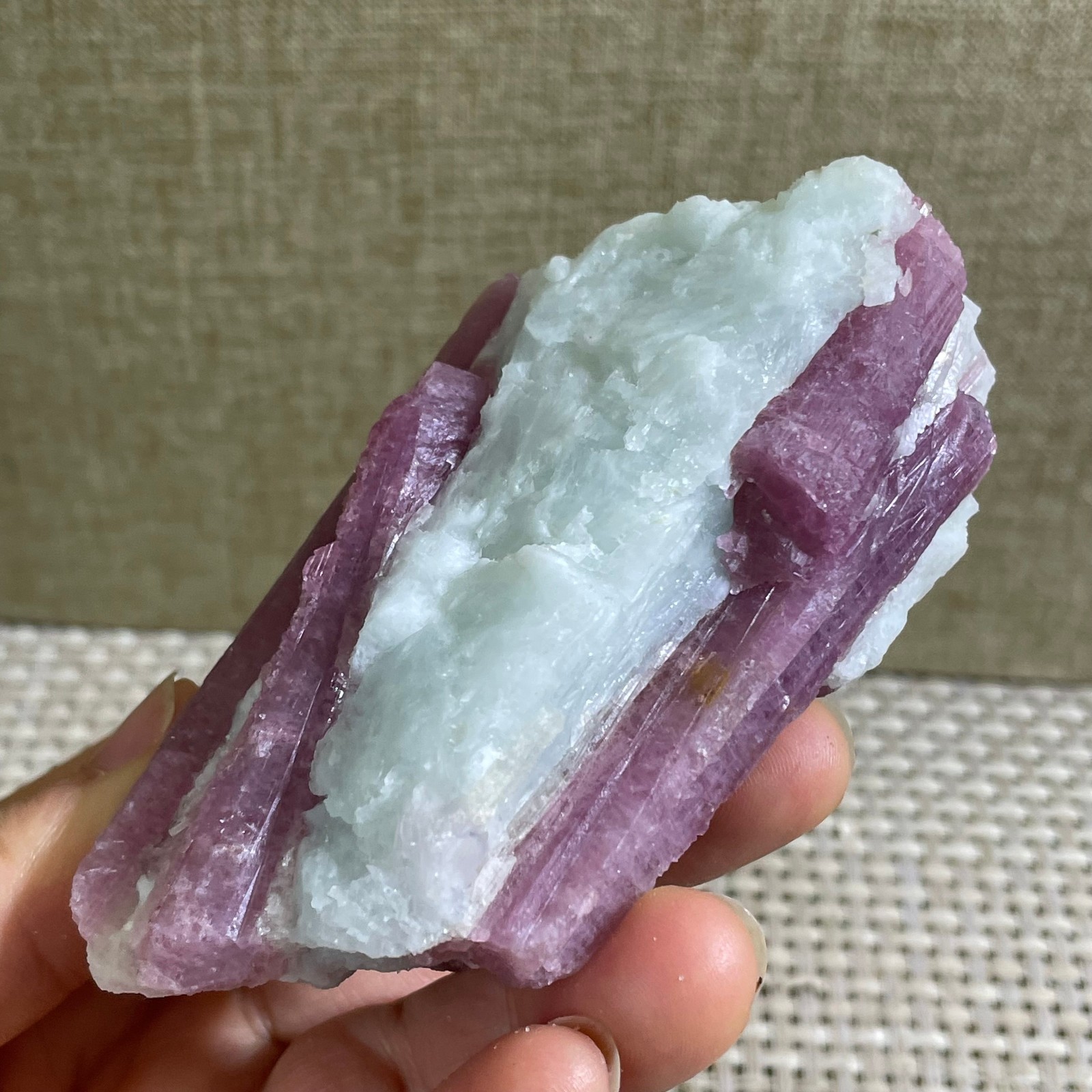 237g TOP Red Tourmaline Crystal Rough Mineral Healing Specimen