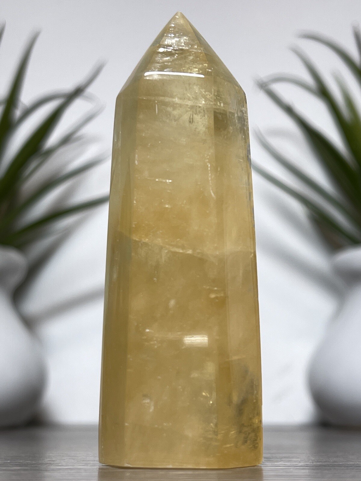 HONEY CALCITE TOWER 🐝 Mineral Orange Amber Chakra Reiki Crystal Witch Yoga