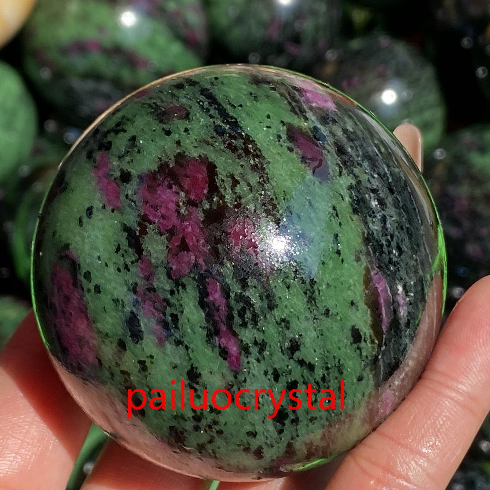 50mm+ Natural Zoisite Ball Quartz Crystal Sphere Reiki Healing Gem 1pc