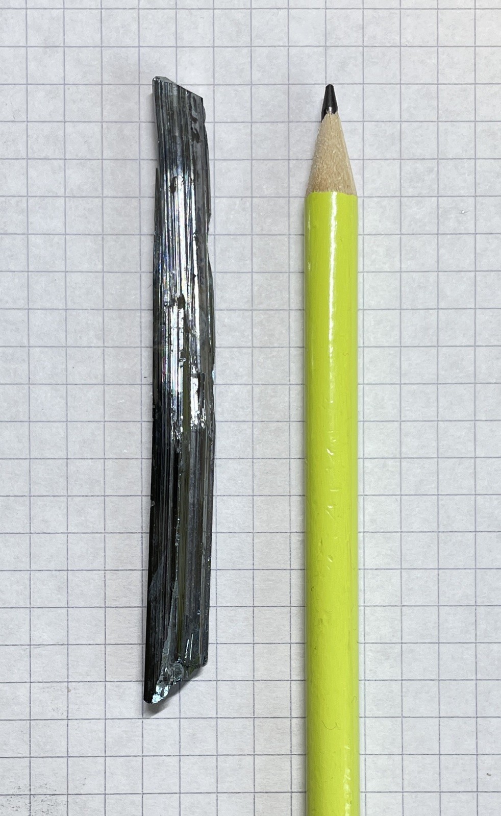 11g (8cm Length) Stibnite Crystal Mined In Jiangxi China