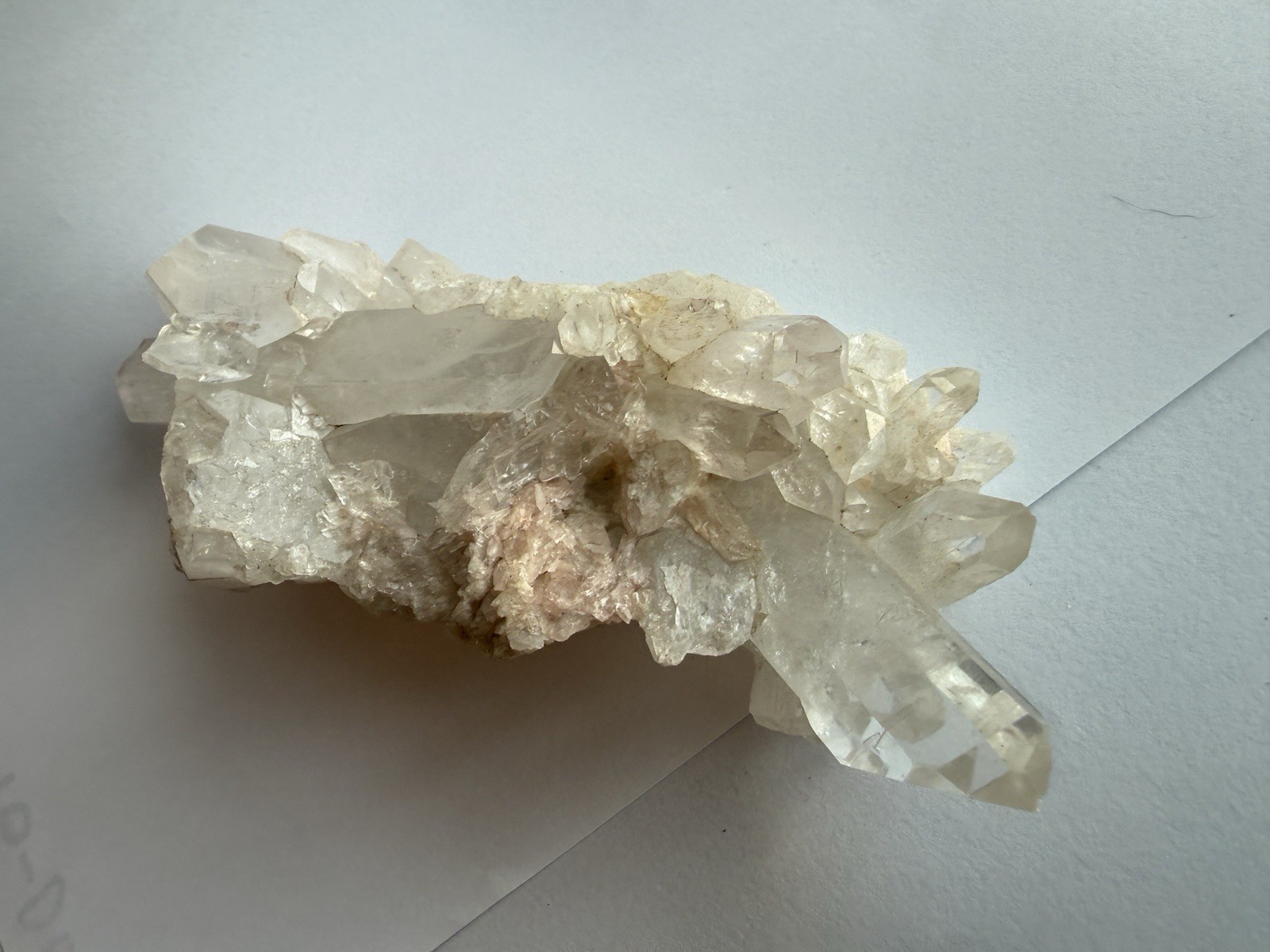 Natural Clear Quartz Crystal Cluster Geode Specimen Raw Quartz Point 386g