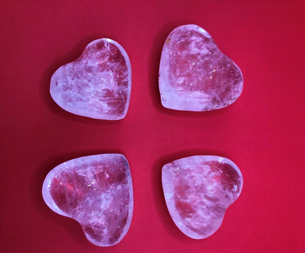 High Quality Clear Quartz Crystal Heart