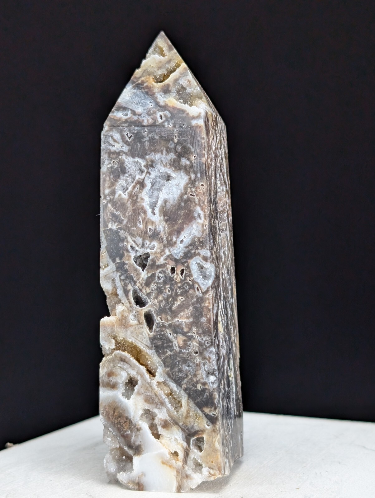 Sphalerite Tower Druzy Crystal Large Gemstone Point Wand Chakra
