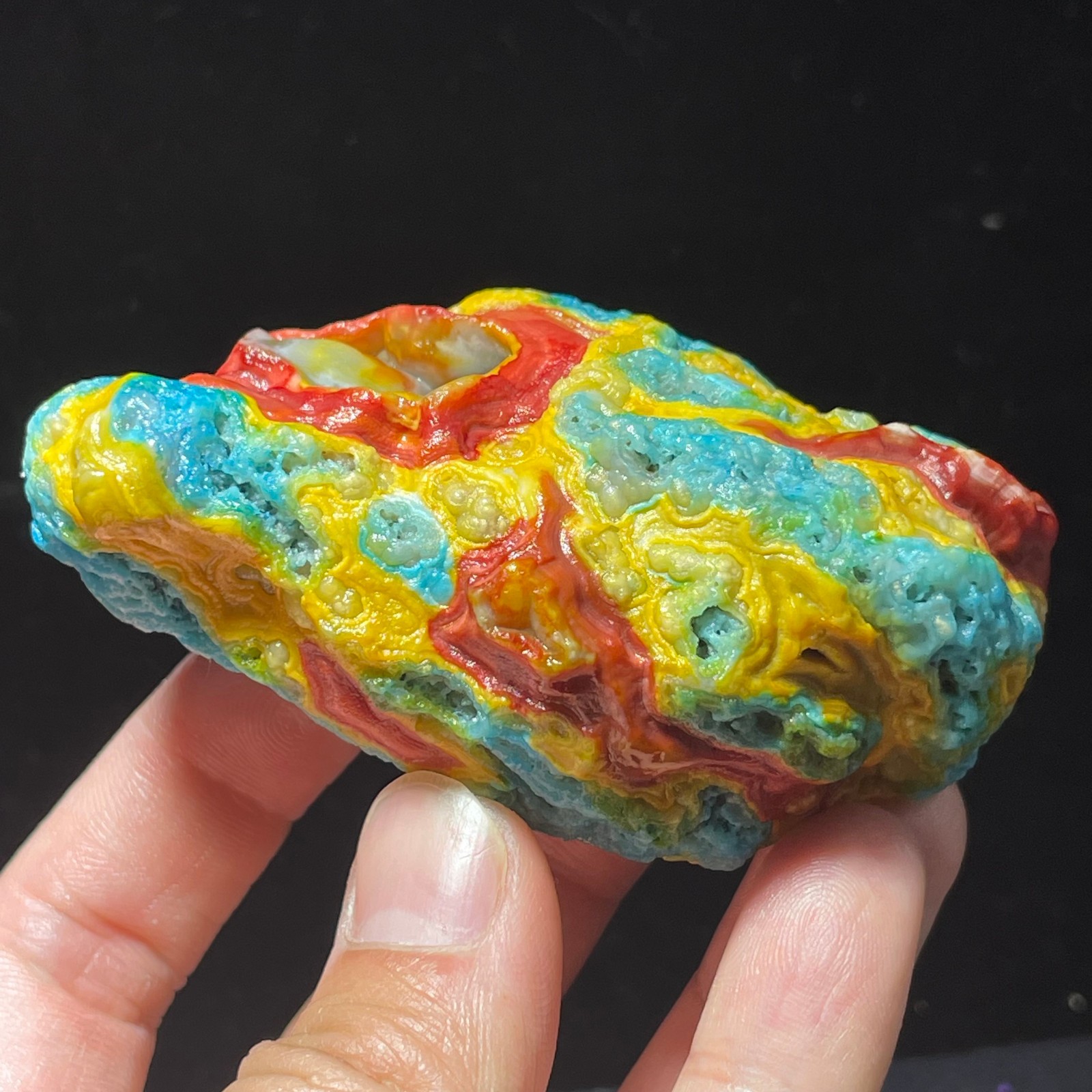 189g Rare Mongolia Gobi Agate Eyes Agate/stone Collection Specimen Healing gift