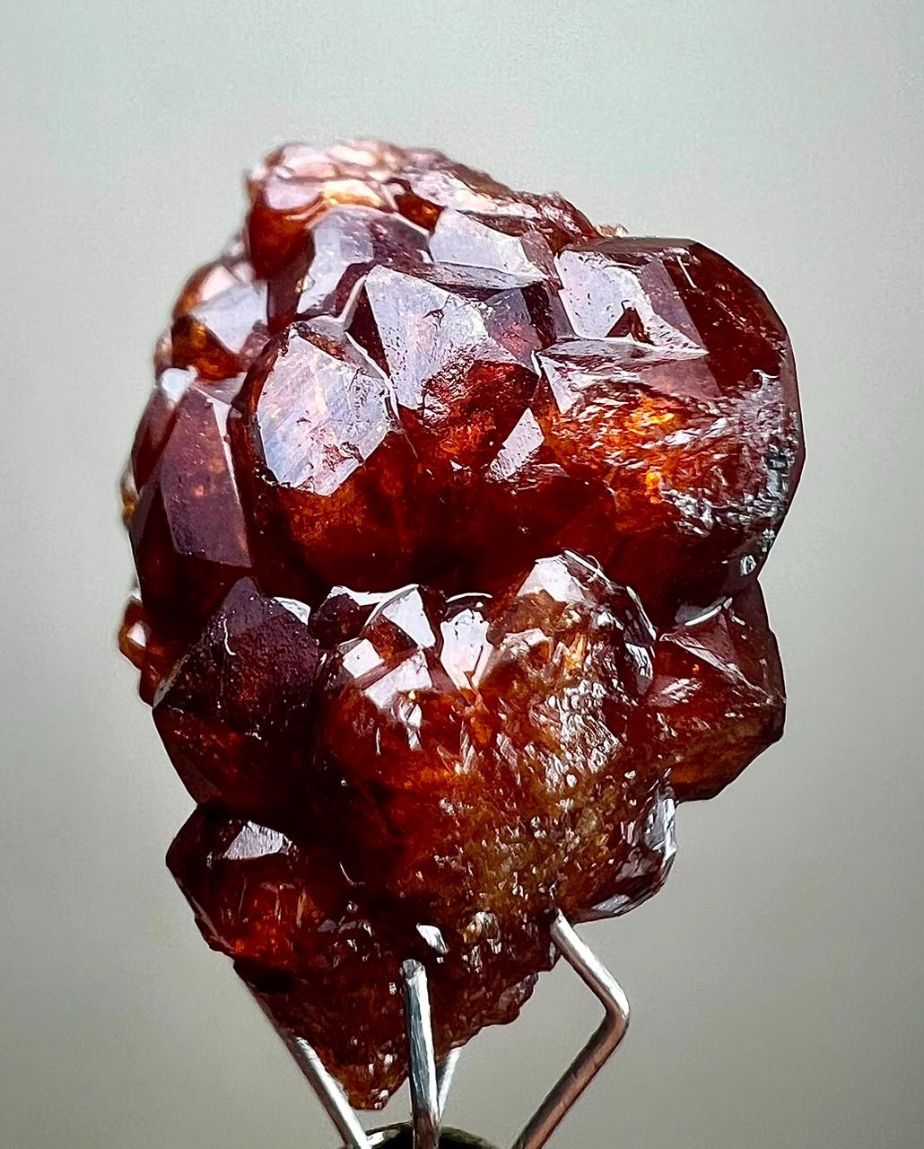 21 CT, Top Quality Blood Red Natural Garnet Crystals Bunch From Gilgit Pakistan