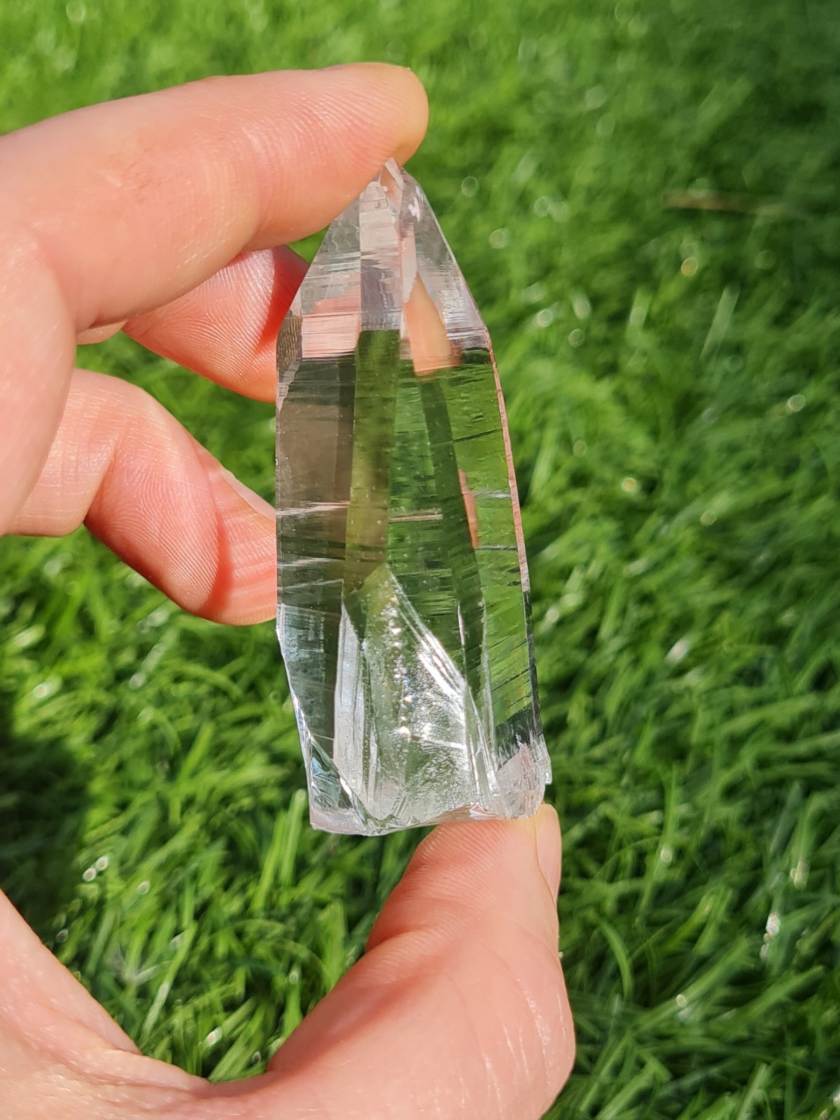 Himalayan Clear Quartz Point Nepal High Clarity Akashic Lines High Altitude 45g