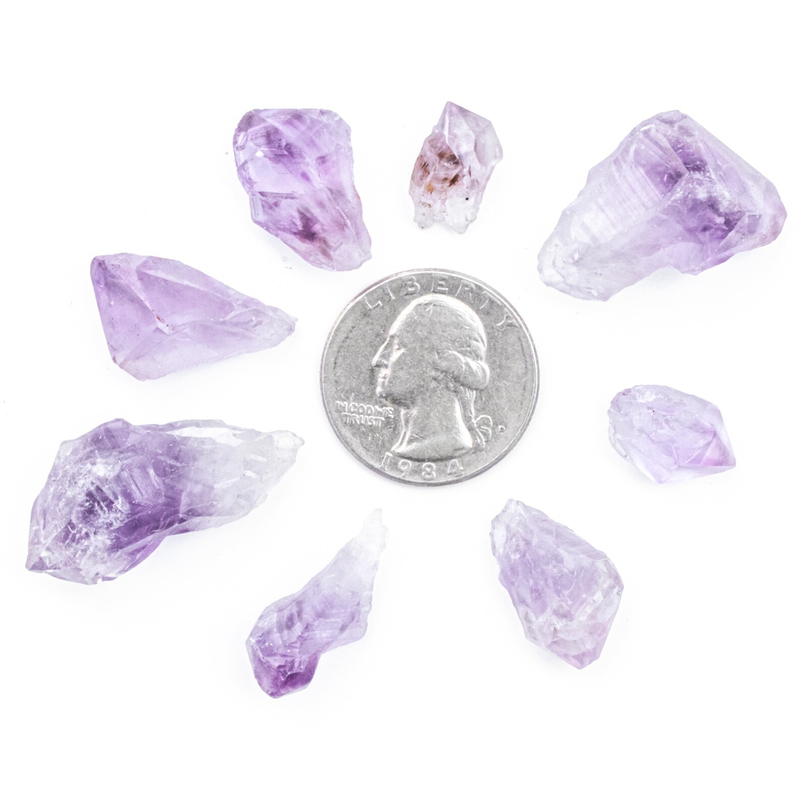 25g Amethyst Points & Pieces Natural Rough Crystals Bulk Gemstones Wire Wrapping