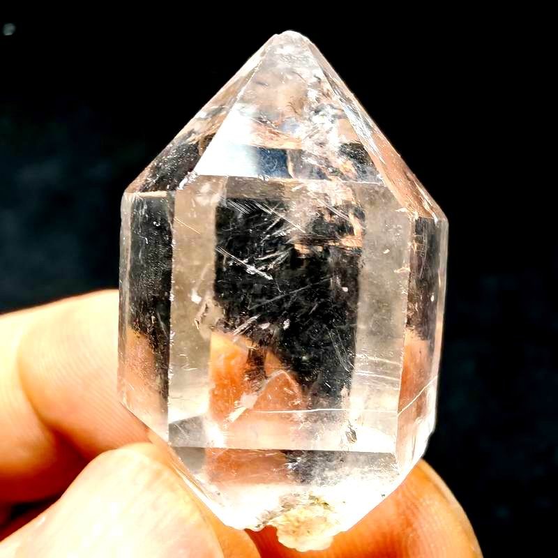 Classic! Top Quality Water Clear Herkimer Diamond Quartz DT Crystal 14g 33x16mm