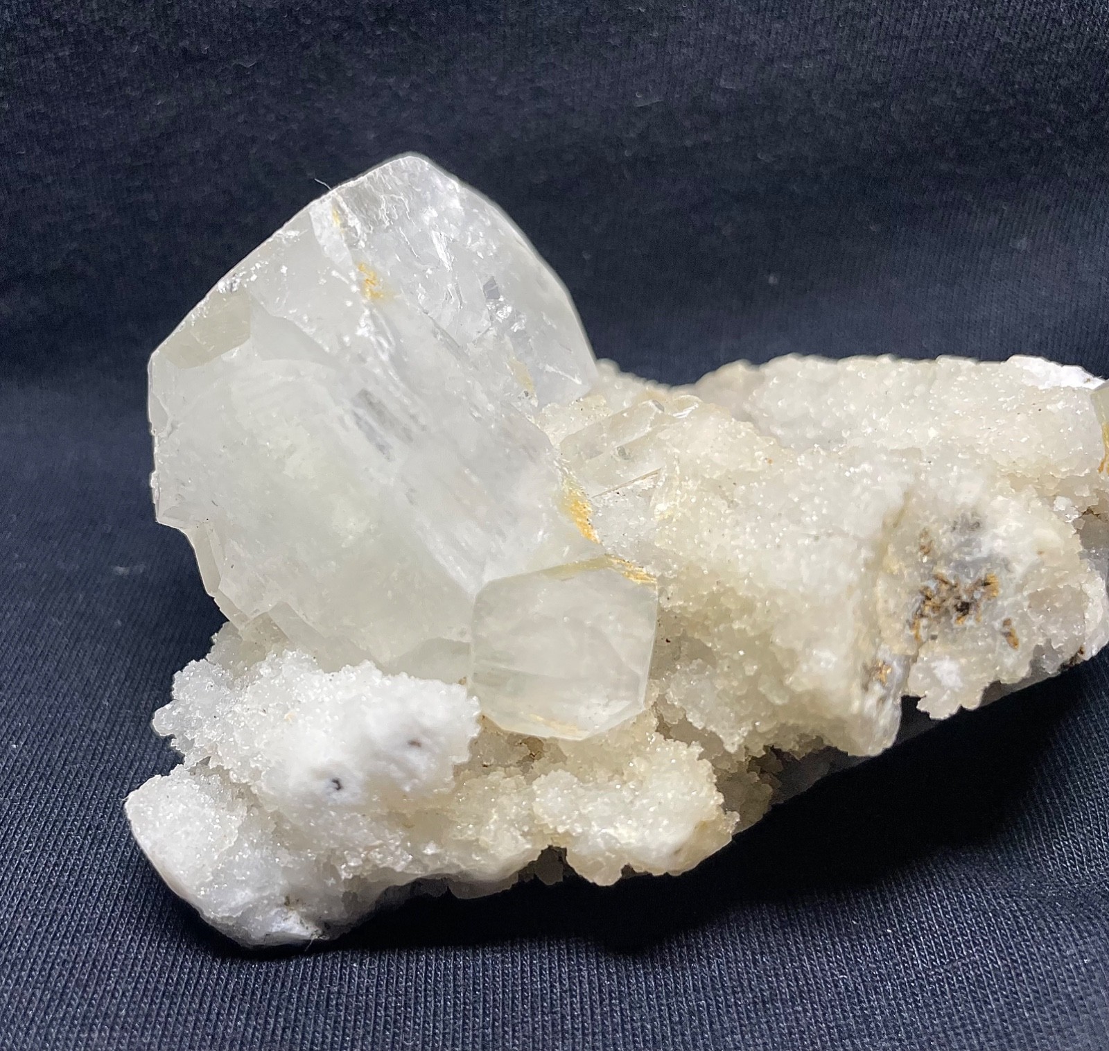 Natural Apophyllite cube in quartz crystal cluster specimens 202 gr 9x8x5 cm