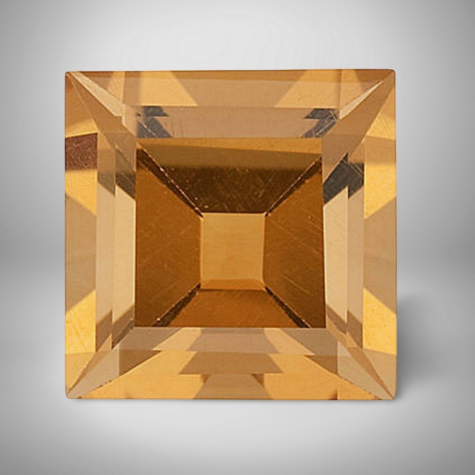 Citrine Square Cut Gemstone 1 Cts – 6 mm AAA+ Precious Jewelry Gem