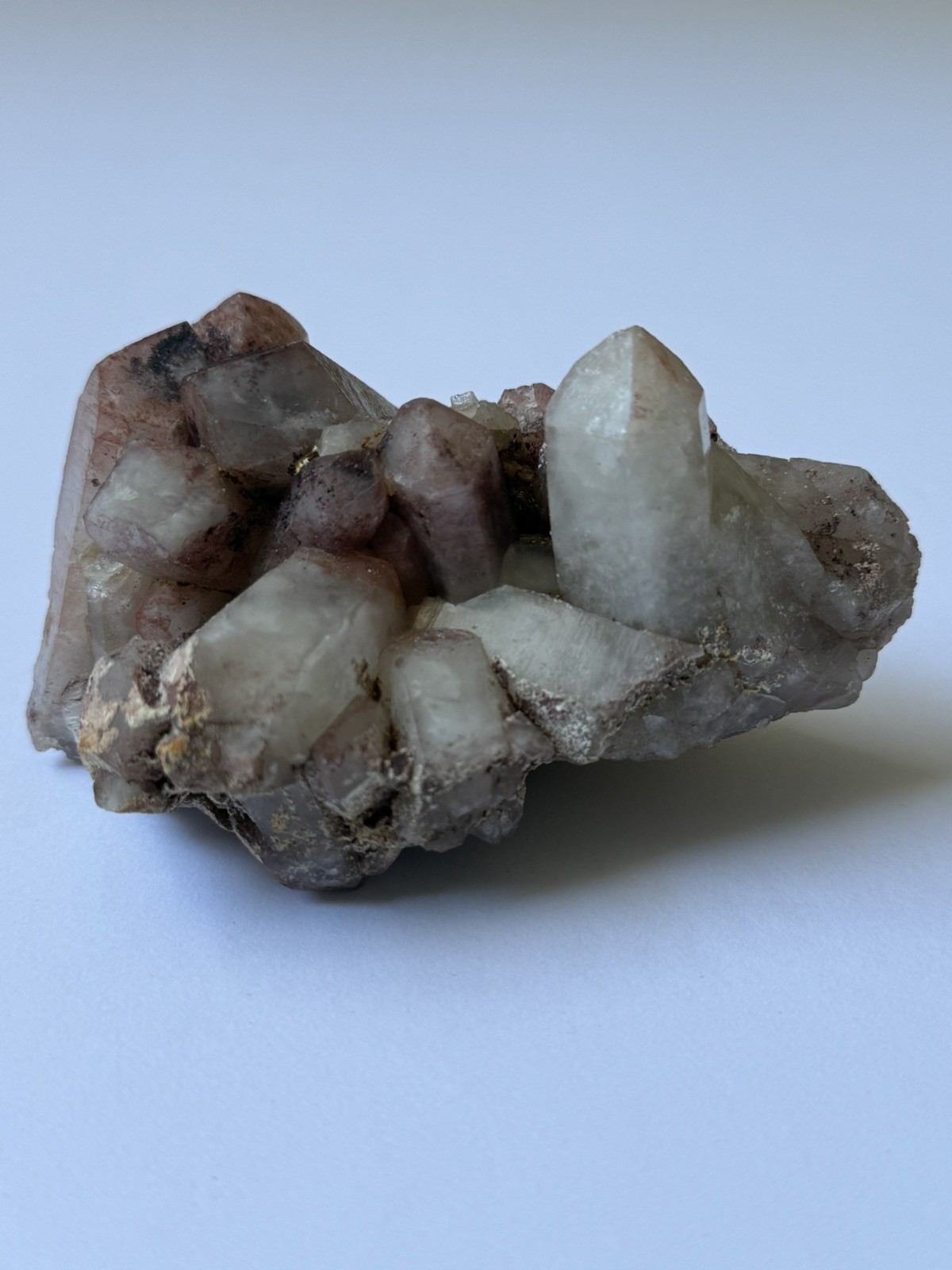 Hematite Quartz Crystal Cluster Red Feather, CO- 9.2cm – 236.5g – ID91