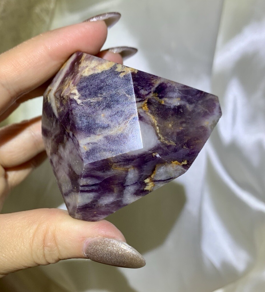 VERY RARE GOLDEN HEALER KAMMERERITE POLISHED CRYSTAL STATEMENT PIECE