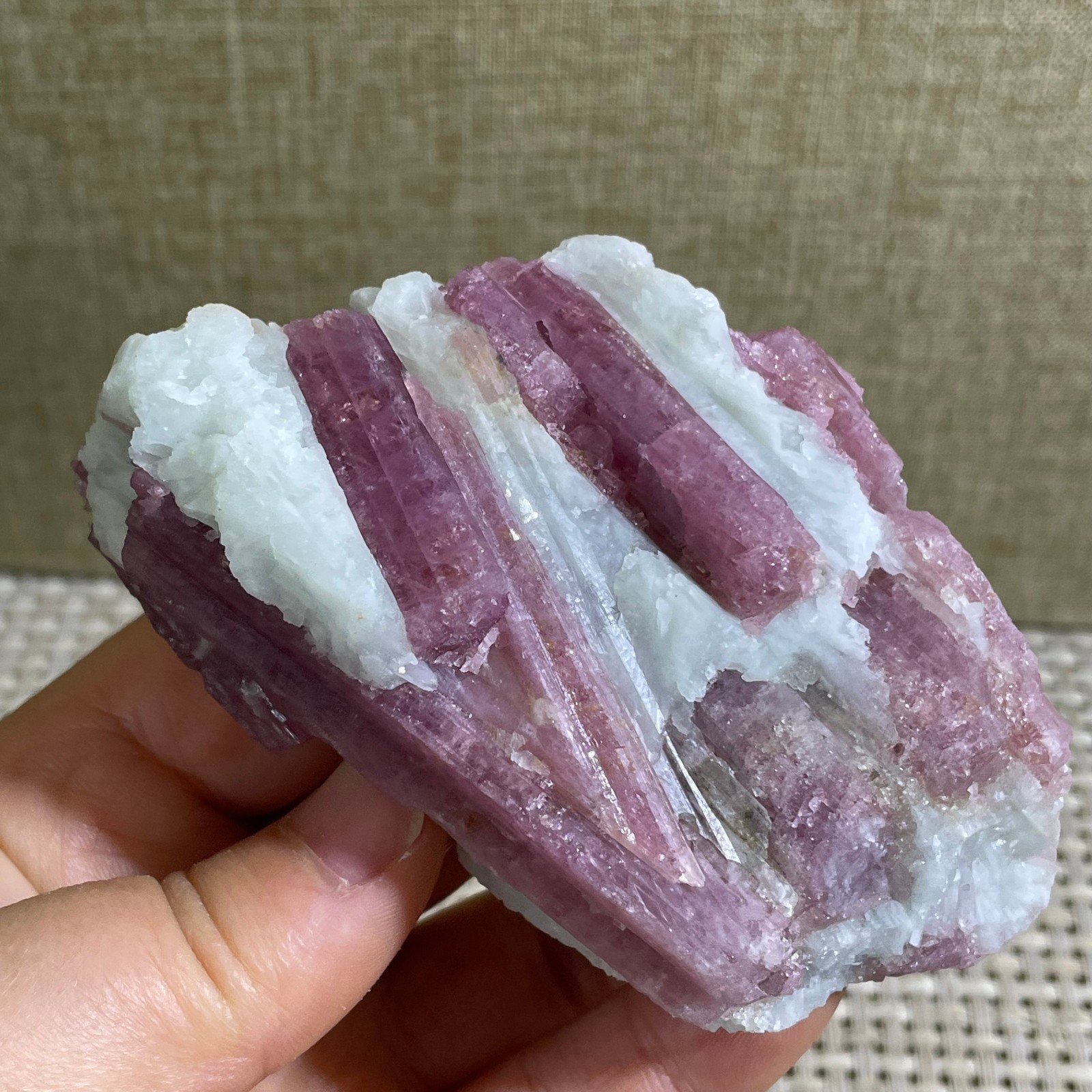 237g TOP Red Tourmaline Crystal Rough Mineral Healing Specimen