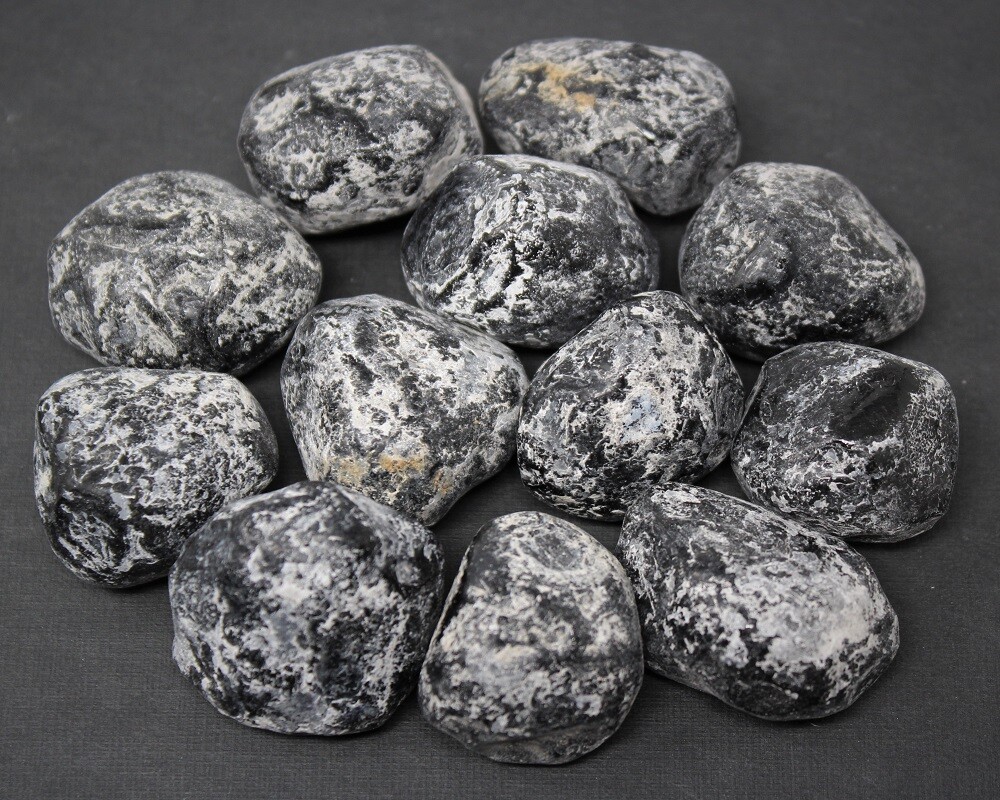 Rough Apache Tears Natural Stones – 5 Piece Lot
