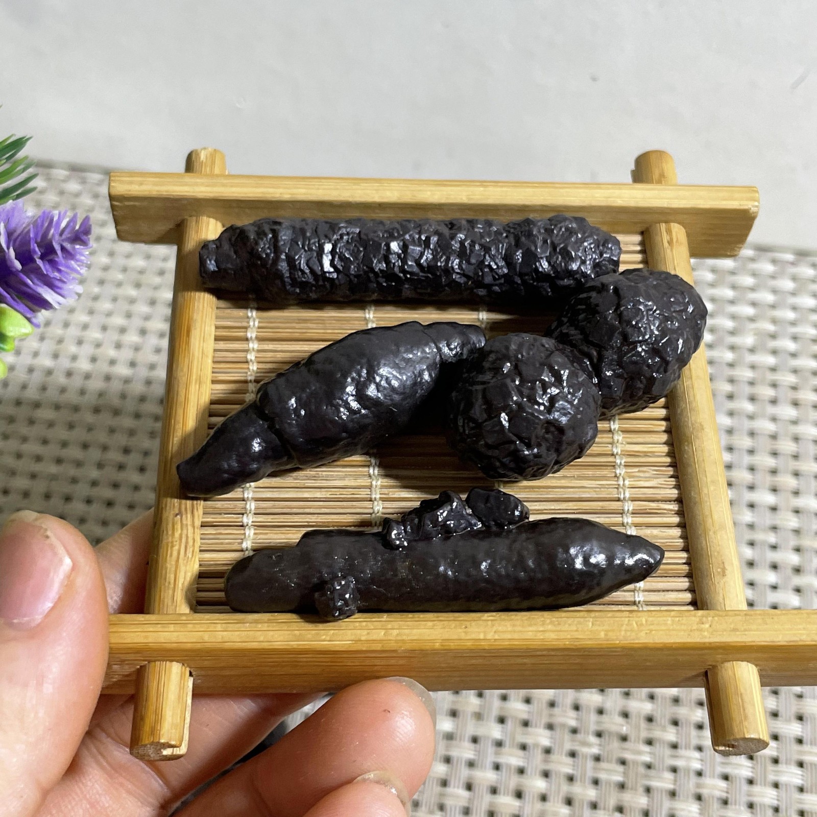 4pcs 65g Limonite & Hematite pseudomorph after Marcasite Prophecy Rock Stone