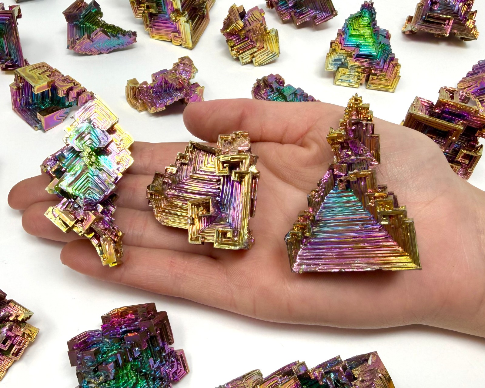 LARGE Bismuth Crystals / Iridescent Rainbow Bismuth Specimens – Choose Size