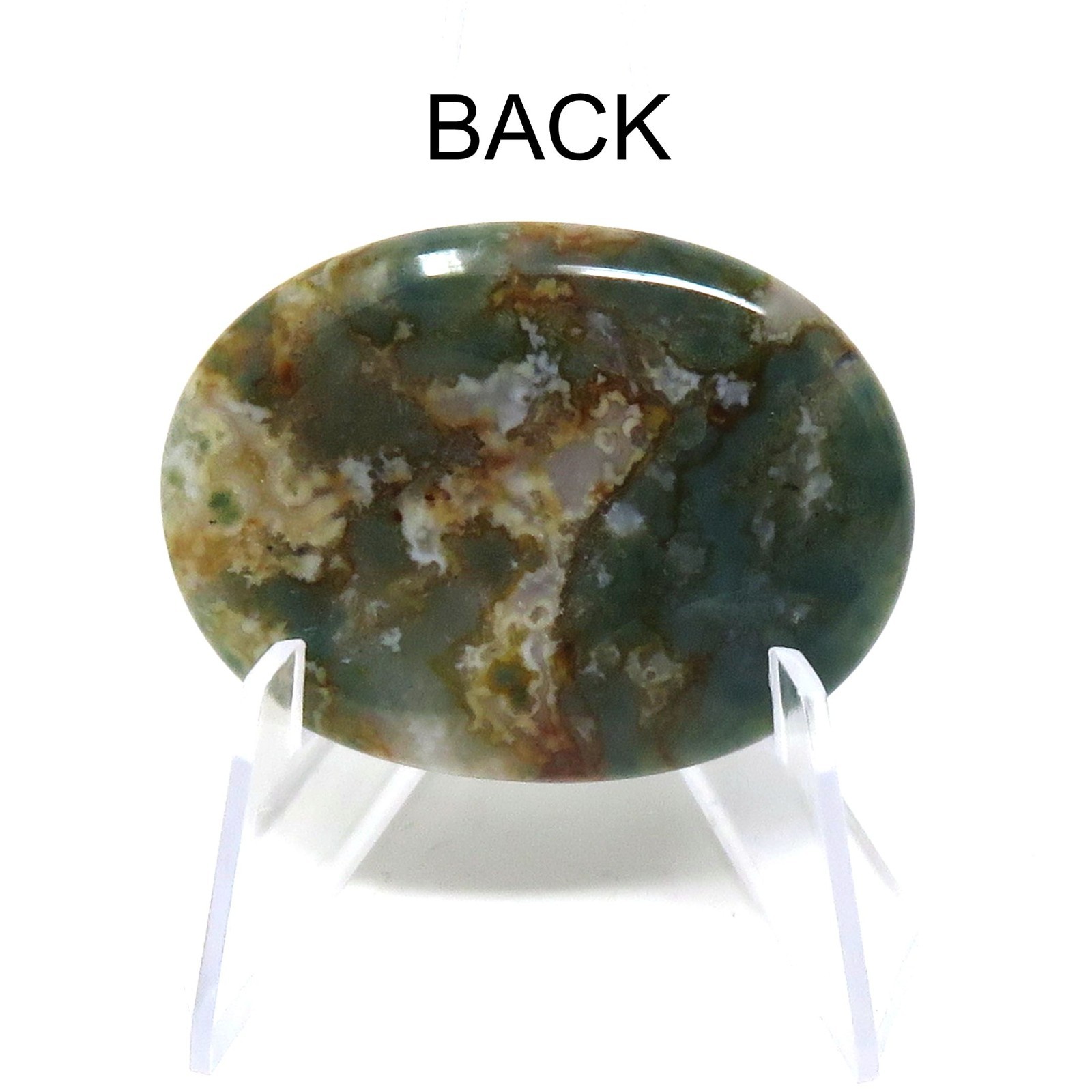 Indian Agate Worry Stone #1293 – 40mm x 30mm or 1.5″ x 1″ Pocket Love