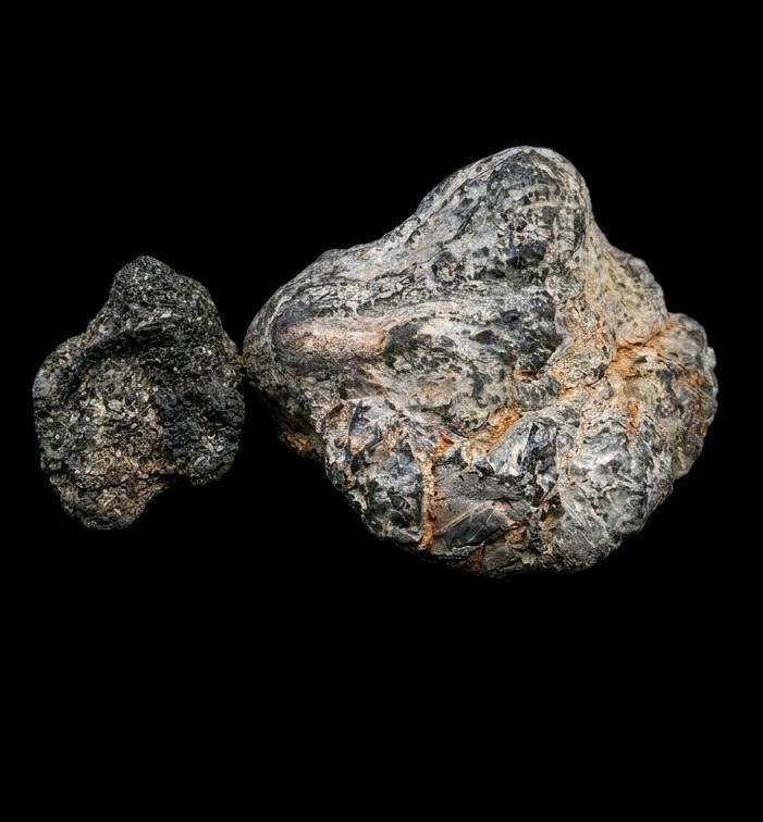 Mystery Unique Rocks/Stones/Meteorite Lot – Set of 2 (One Small, One Larg