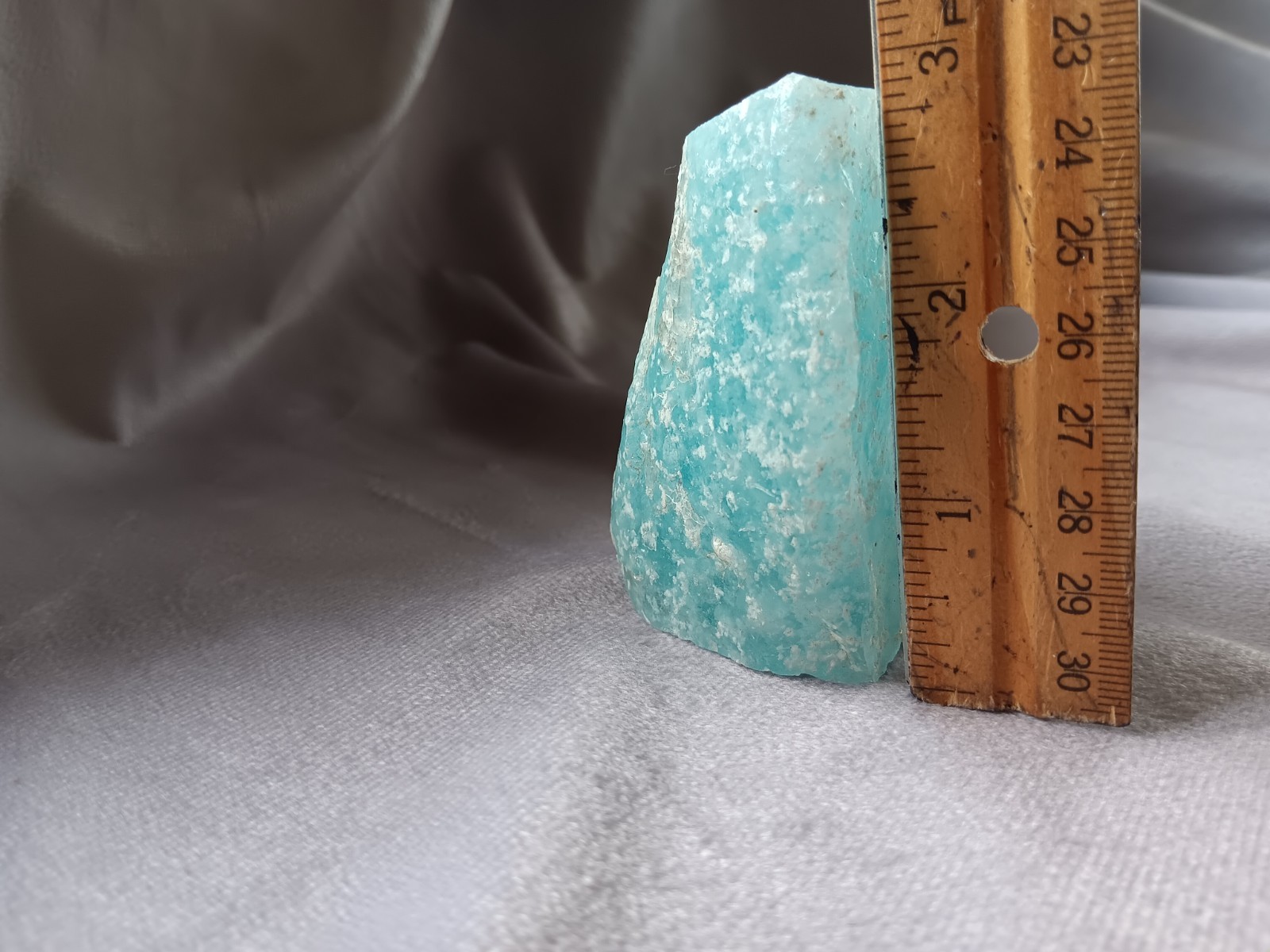 Andara crystal, monatomic glass, Aqua Serenity, Cullet/Slag glass, 10 oz