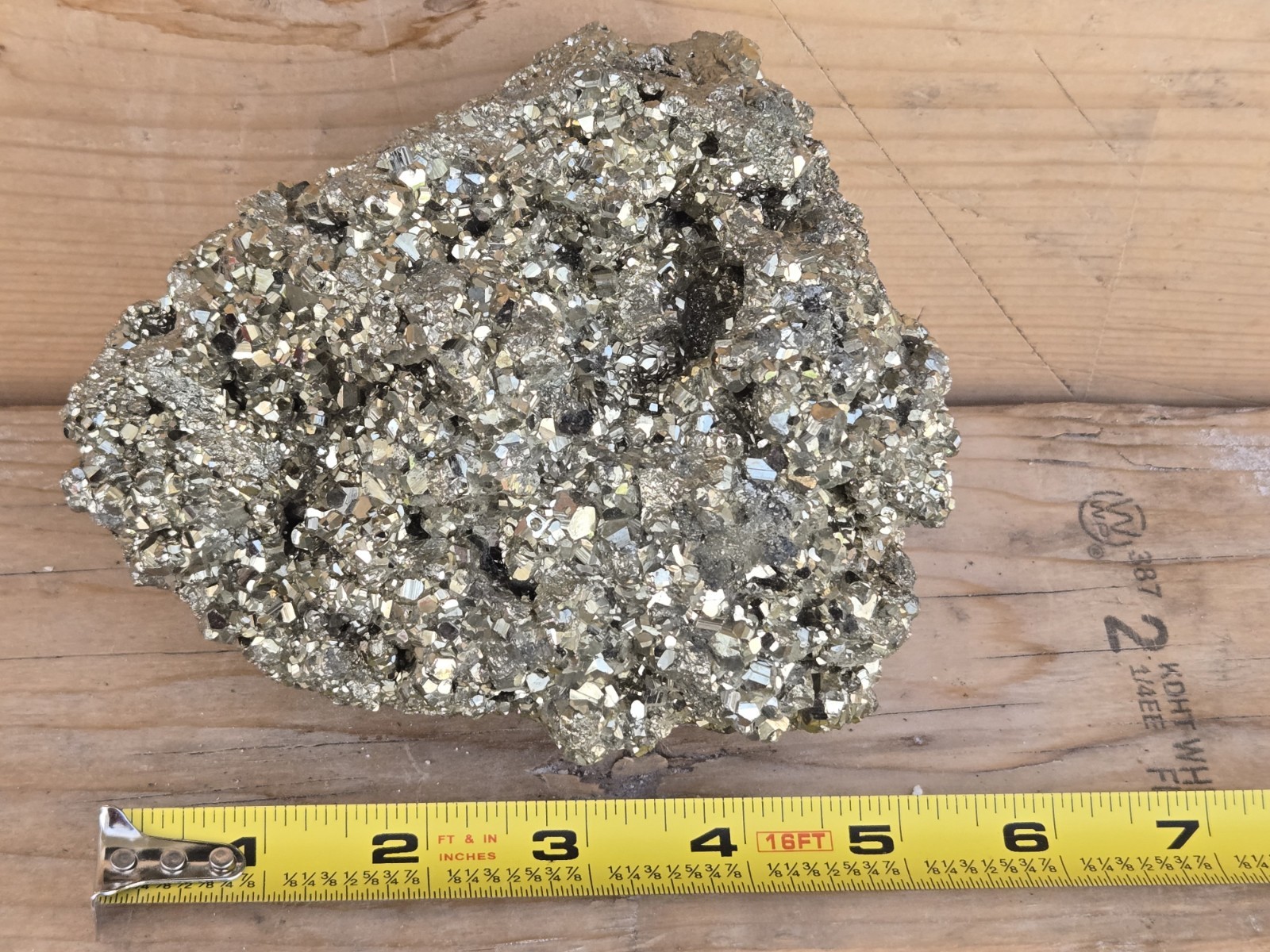 BIG! Dodecahedron PYRITE Crystal FLOATER Cluster 100% Natural Peru 2350 grams