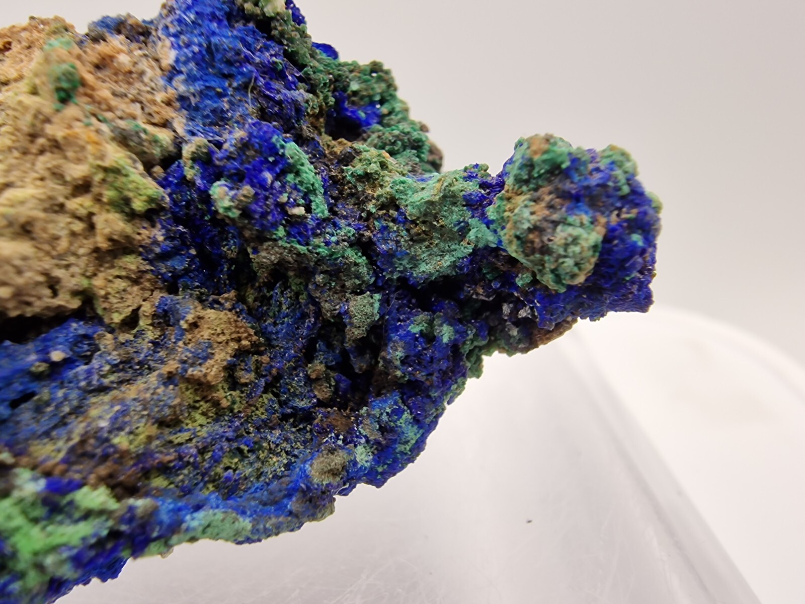 Azurite and Malachite From Lavrion , Greece