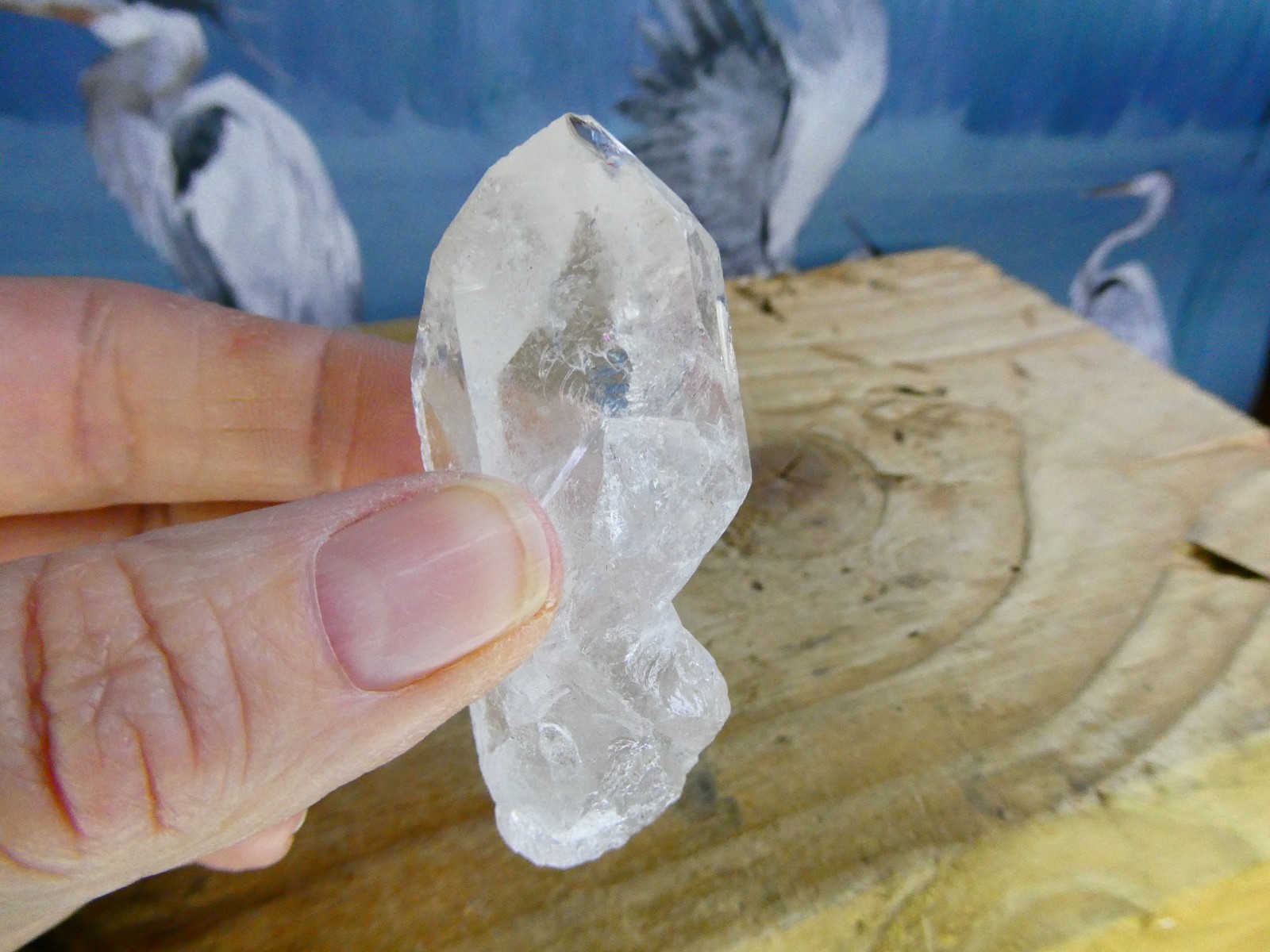 Large Rough Quartz Crystal Point Wand 45g Approx Size 64mm x 25mm Brazil