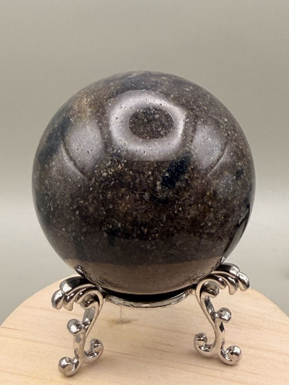 60mm Dark Brown And Blue k2 Stone Sphere Natural Crystal Reiki Chakra