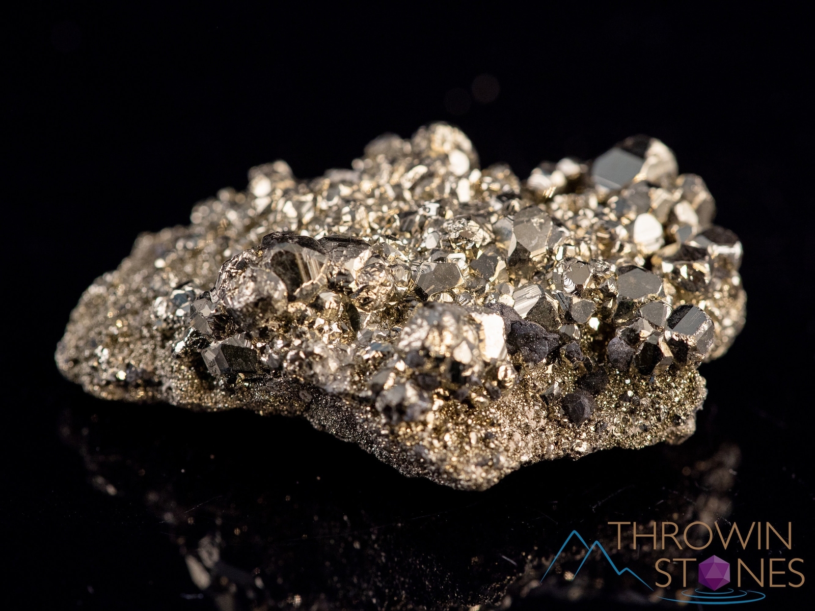 PYRITE Raw Crystal Cluster – Housewarming Gift, Home Decor, Raw Stones, 40320