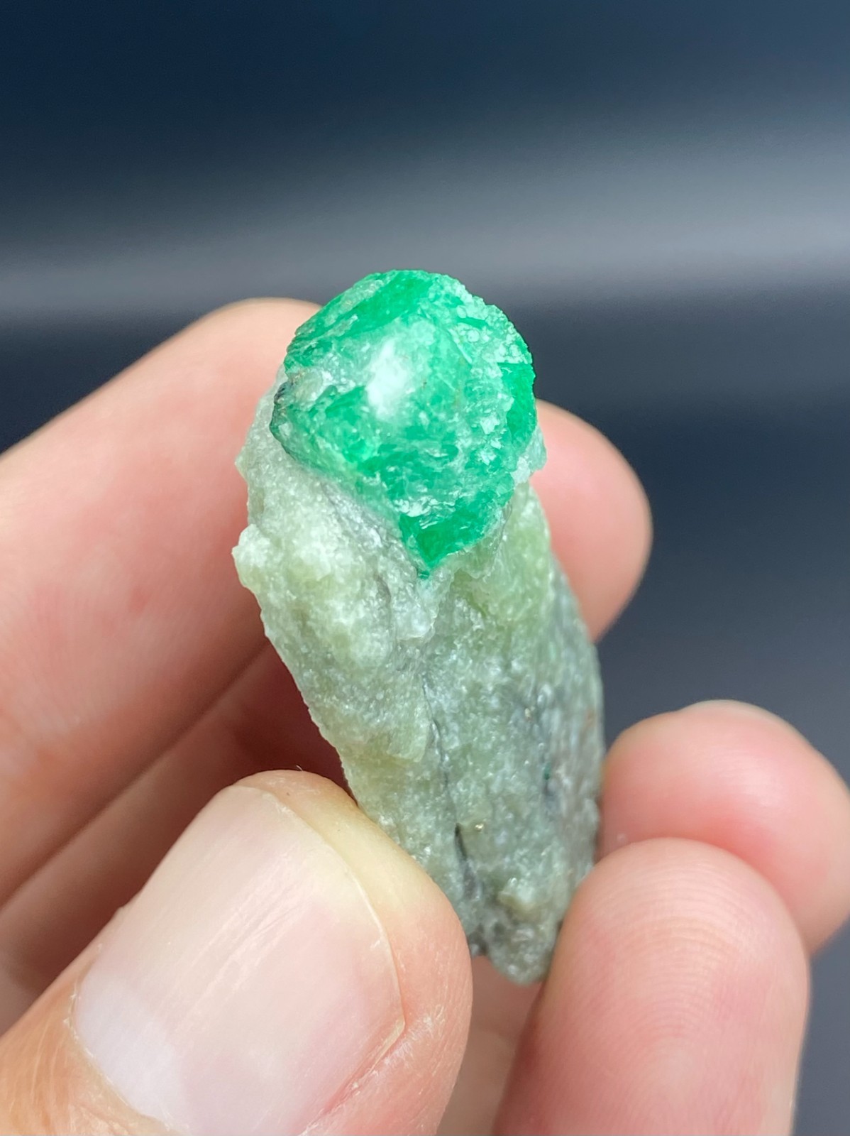 Green Emerald Crystal with Feldspar combine Specimen , Raw minerals