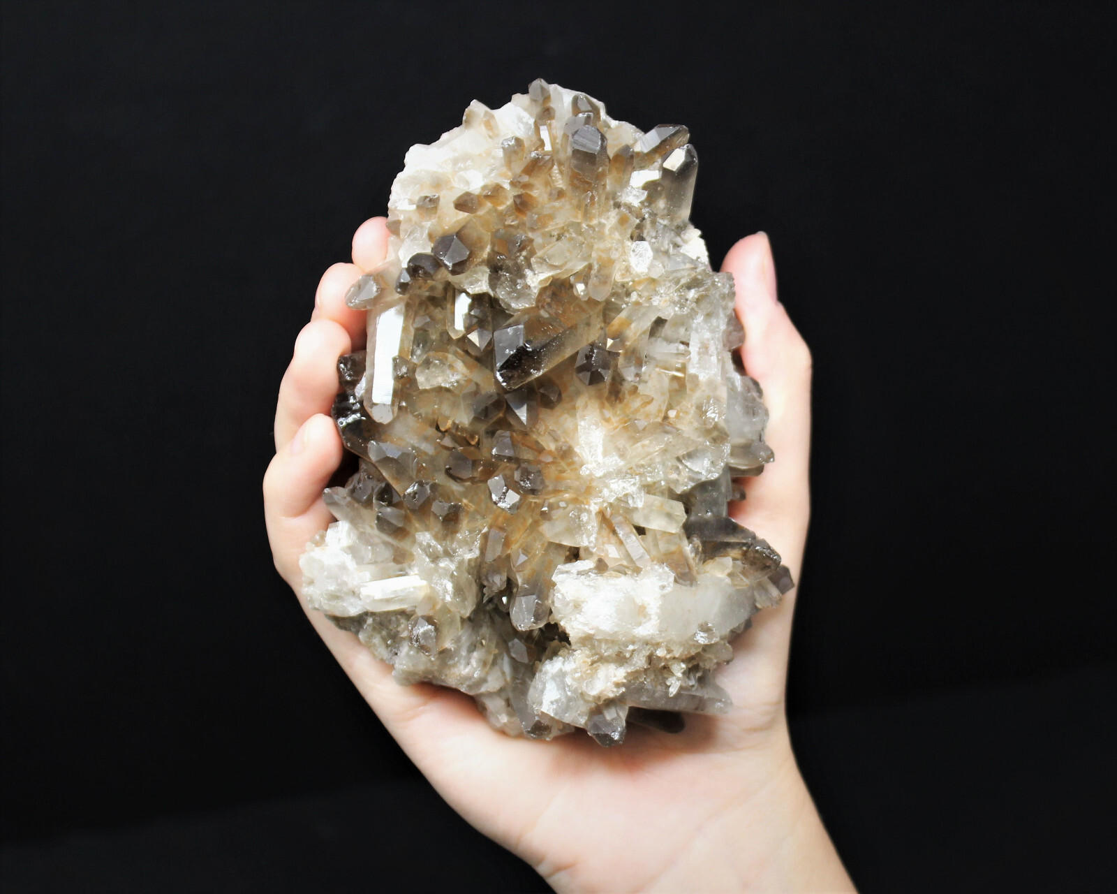 LARGE Clearance Smoky Quartz Crystal Clusters – Natural ‘B’ Grade Cluster Druze