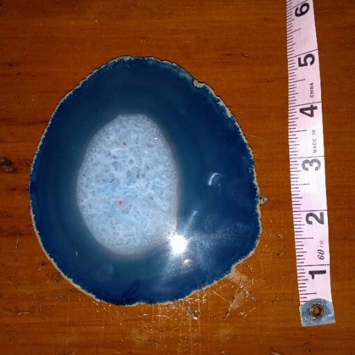 Top Grade Real Agate Slice CRYSTAL COASTER / PLATE 5″x 4″