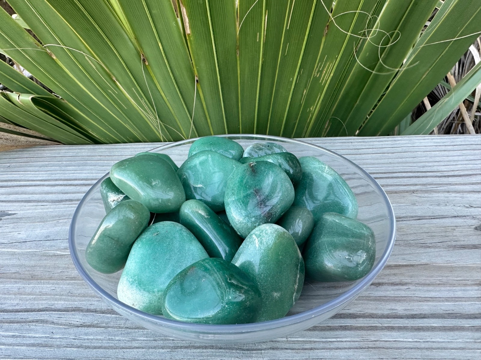 1/2 lb Green Aventurine Tumbled Stones – Bulk Polished Green Crystals Lot (8 oz)