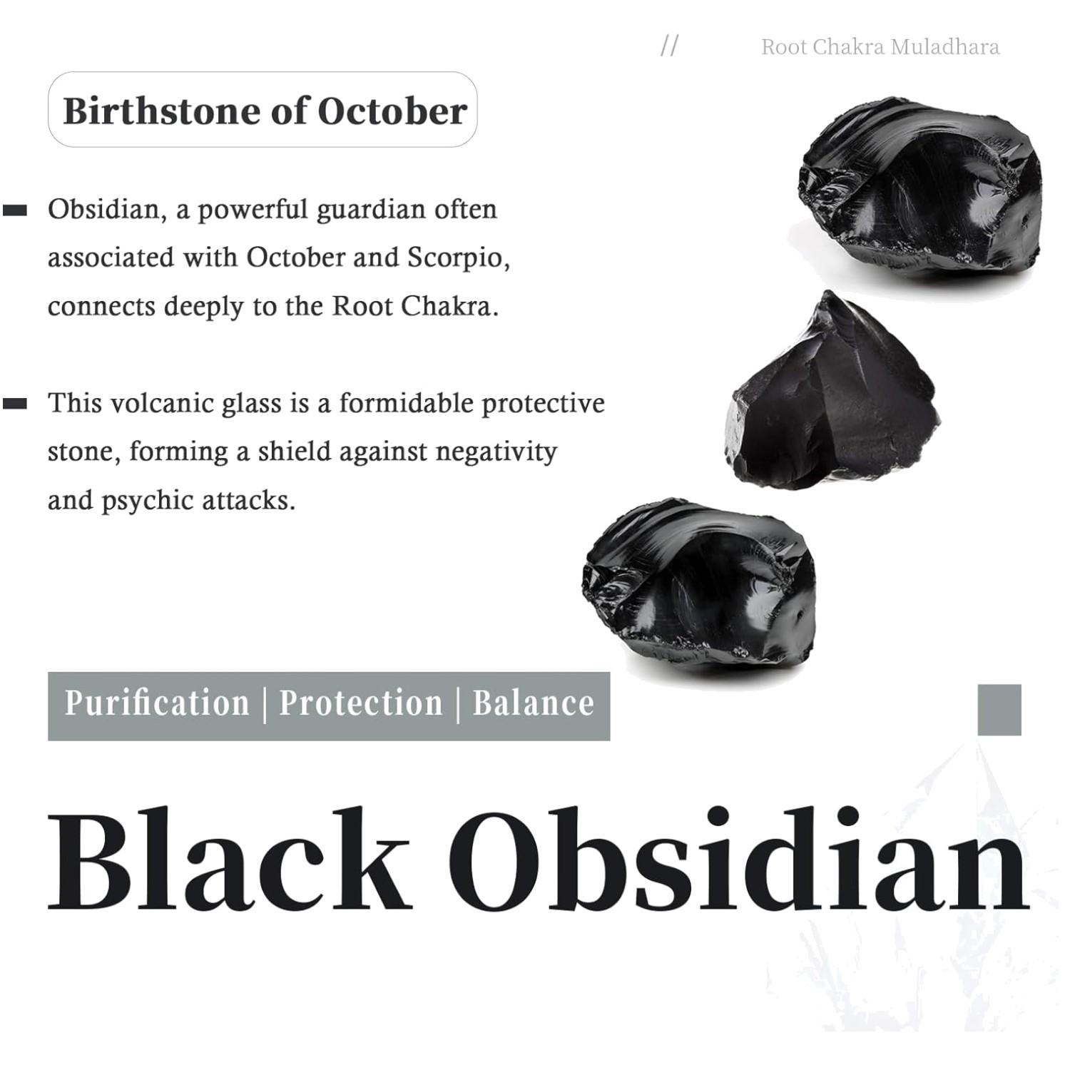 Black Obsidian Tumbled Stones 1lb Gift Pouch