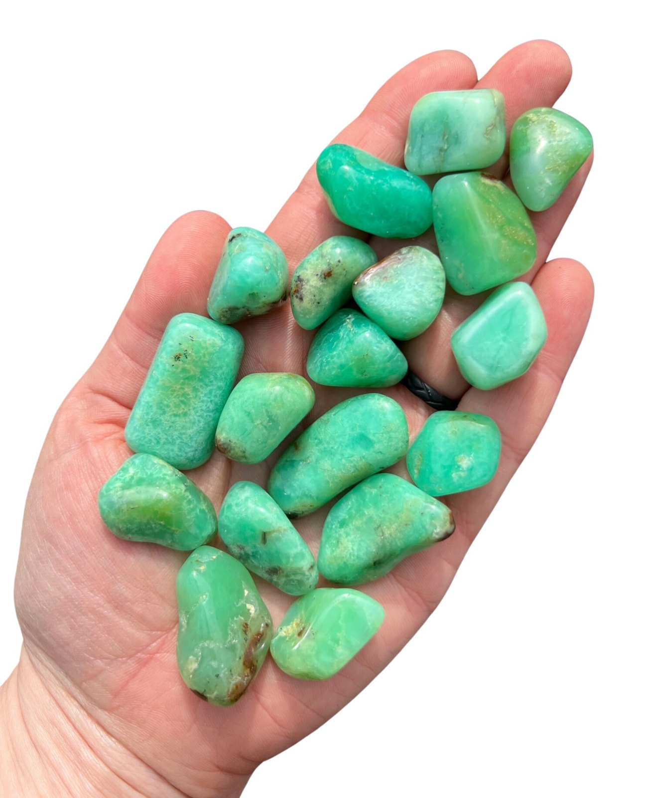 Chrysoprase Tumbled Stone (Grade A) Natural Chrysoprase Crystal from Tanzania