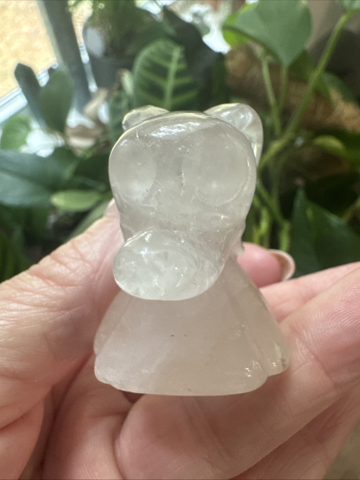 Clear Crystal ZERO carving 57 Grams 2.5”