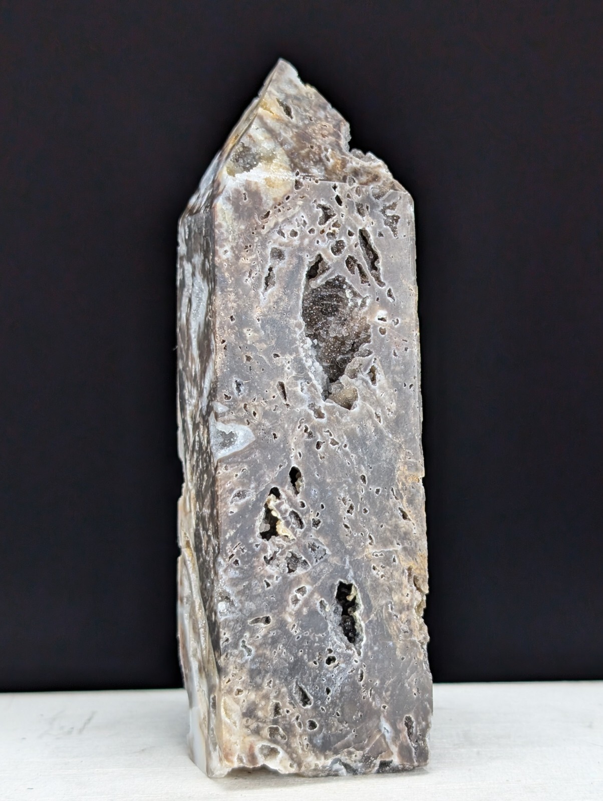 Sphalerite Tower Druzy Crystal Large Gemstone Point Wand Chakra