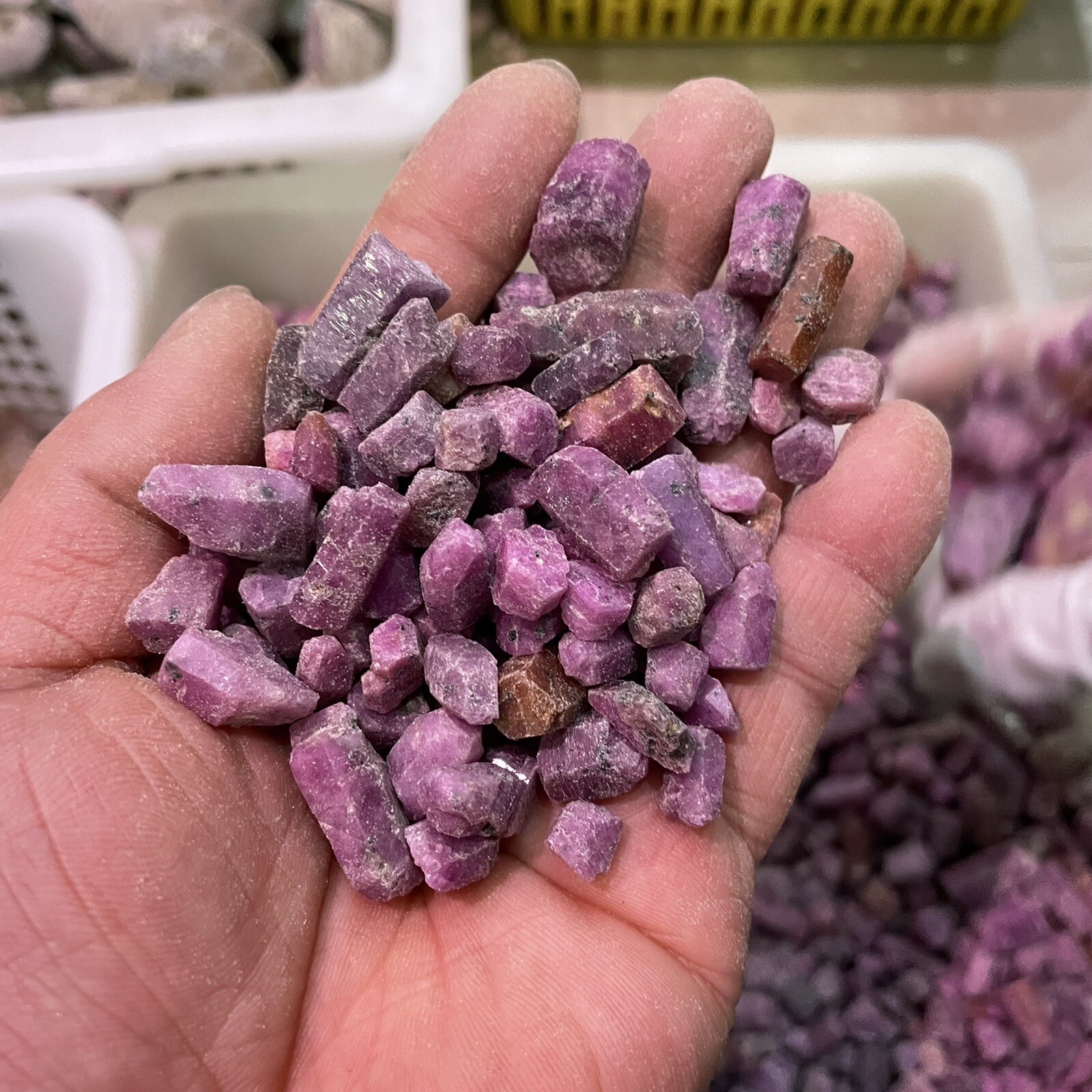 1000g Natural Red Corundum Ruby Crystal Rough Mineral Specimen