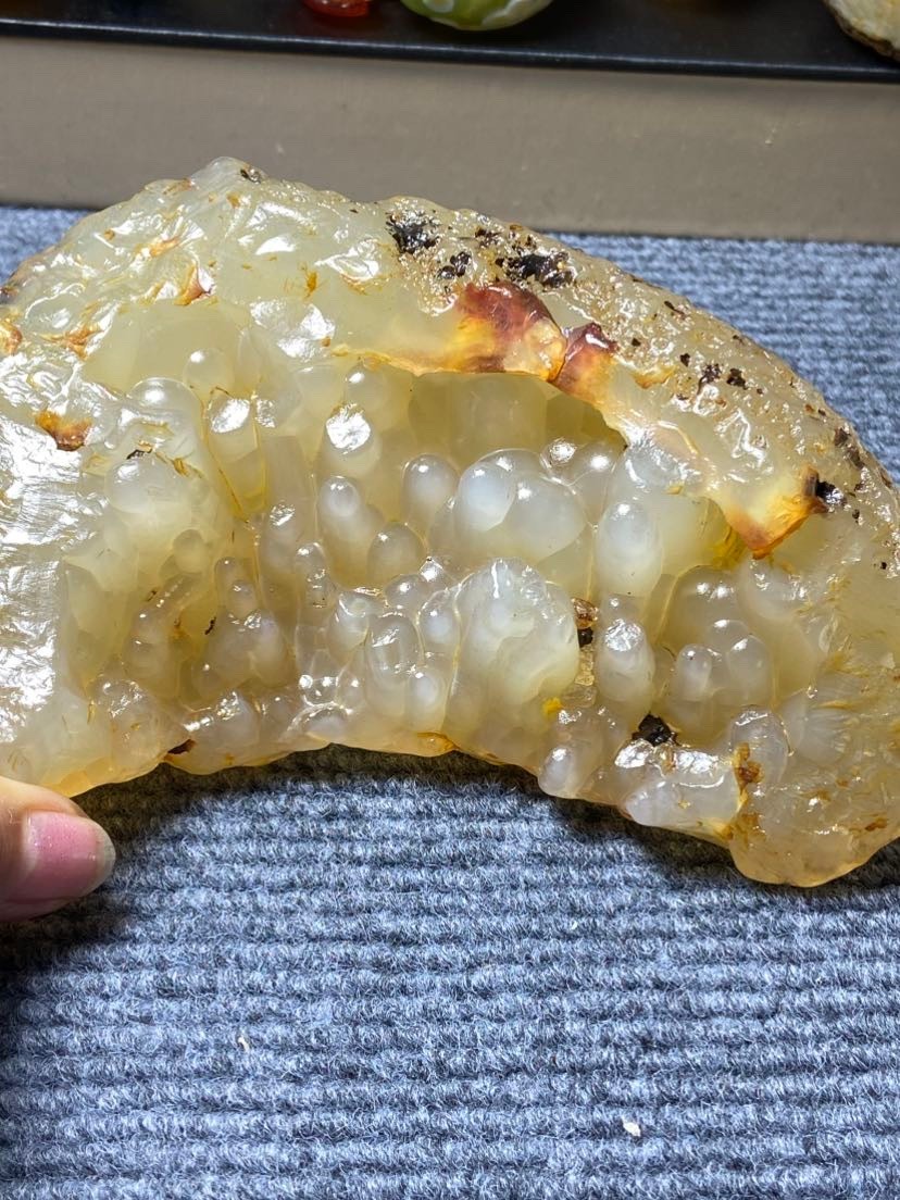 Rare China Inner Mongolia Gobi Eye Agate Stone Specimen 100% Natural Designer