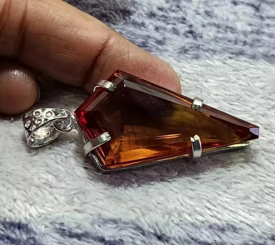 EGL Certified 60.10 Ct +FANCY Natural Zultanite 925 Silver Pendant Loose Gems