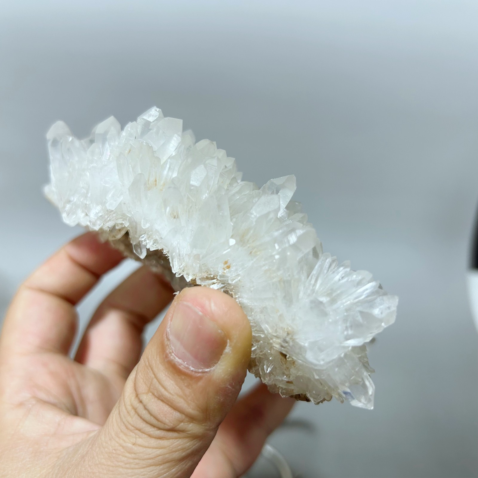 ALL 1.3LB Natural Clear Quartz Cluster Crystal Mineral Point Healing Stand C2902