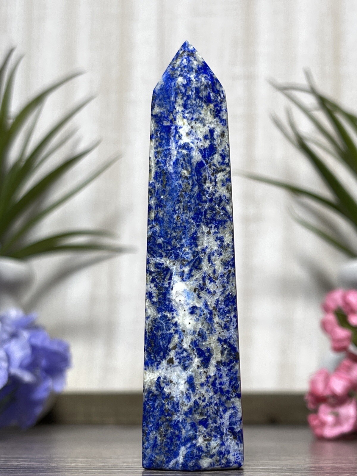 LAPIS LAZULI TOWER – Mineral Stone Point Reiki Chakra Crystal Blue Yoga Witch